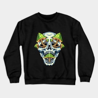 Skull Mushroom Crewneck Sweatshirt